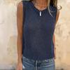European and American Fashion Casual Round Neck Sweater Vest for Women - Spring/Summer 2026 Collection