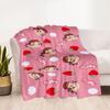 1pc Strawberry Milky Theme Blanket Soft Lightweight Multi Seasonal Use for Travel Camping Picnics Sofa Office bedroom Gift for Friends