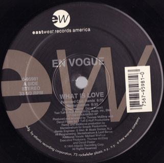 12-дюймовая пластинка EN VOGUE - What Is Love 095981 EastWest Record 1993 US Танцевальная и Электронная Б/У