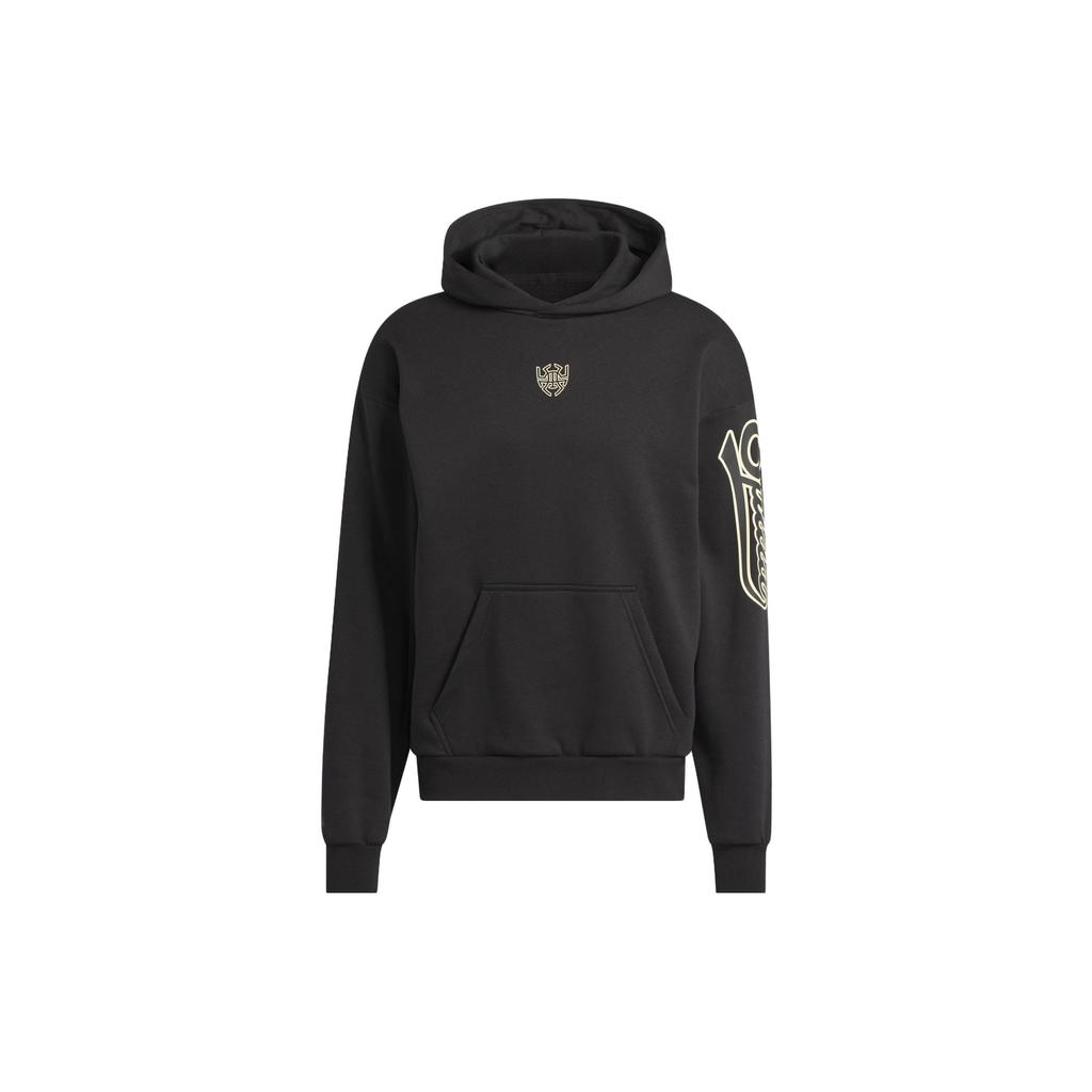 adidas ДОН. Выберите толстовка с капюшоном с буквенным узором и принтом Mitchell Basketball Sports Hoodie Мужские толстовки с капюшоном черного цвета IJ0273
