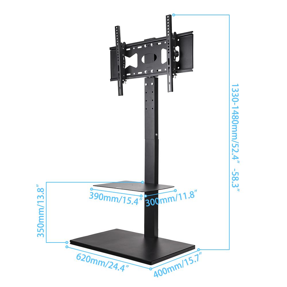 Swivel Floor TV Stand Universal for 32-65 Inches