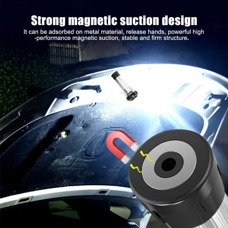 New 2000LM Camping Light Rechargeable LED Flashlight with Magnet Portable Lantern Outdoor Emergency Tent Light Camping Supplies