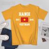 Patriotic Flag Vietnam Est1945 Hanoi Unisex Tshirt Tees Tshirt Oneck T Shirts Unisex Boys Clothing 100 Cotton