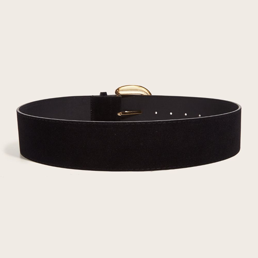 Maillard Styles Suede Leather Wide Belt Luxury Design Casual Pin Buckle Waistband Versatile Trendy Business Waist Strap Gifts