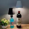 Беспроводная настольная лампа LED затемняющая металлическая винная бутылка лампа съемная портативная зарядка ночник декоративная атмосфера лампа