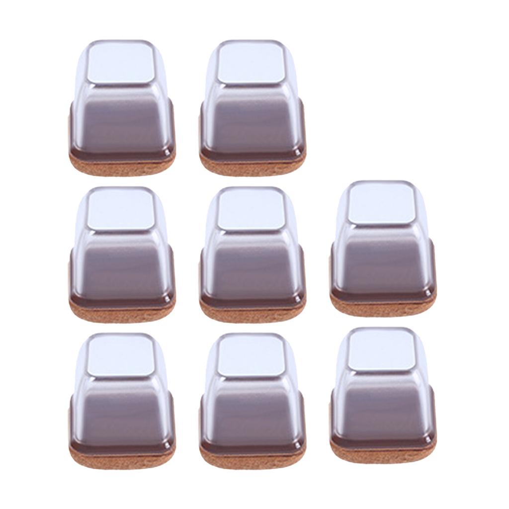 8 шт. Защитные накладки на ножки стула с войлоком, колпачки для ножек стула, защитные чехлы для ножек мебели, защита пола из твердой древесины, нет