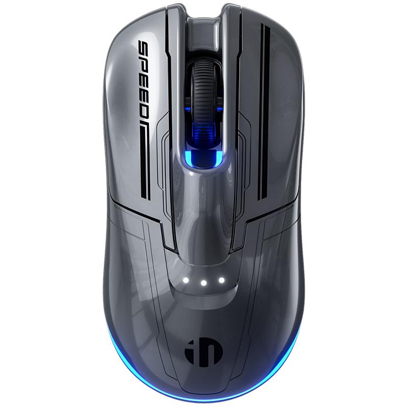 Беспроводная Bluetooth-мышь INPHIC X6 Эргономичная Портативная Офисная Игровая Мышь для Ноутбука Компьютера Металлическая Серая
