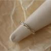 Кольцо из переплетенного серебра S925 пробы с открытым плетением, модное волнообразное кольцо из стерлингового серебра Ins Style, индивидуальный дизайн, персонализированные серебряные ювелирные изделия