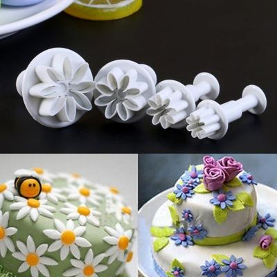 5x4 шт. Пластиковые формочки для торта, набор для шоколадного печенья, инструмент для украшения помадкой