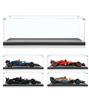 Sungvool Building Blocks F1 Race Car Acrylic Display Box with LEGO Technic F1 Race Freestanding Black Base Storage Reinforced Construction To Protect