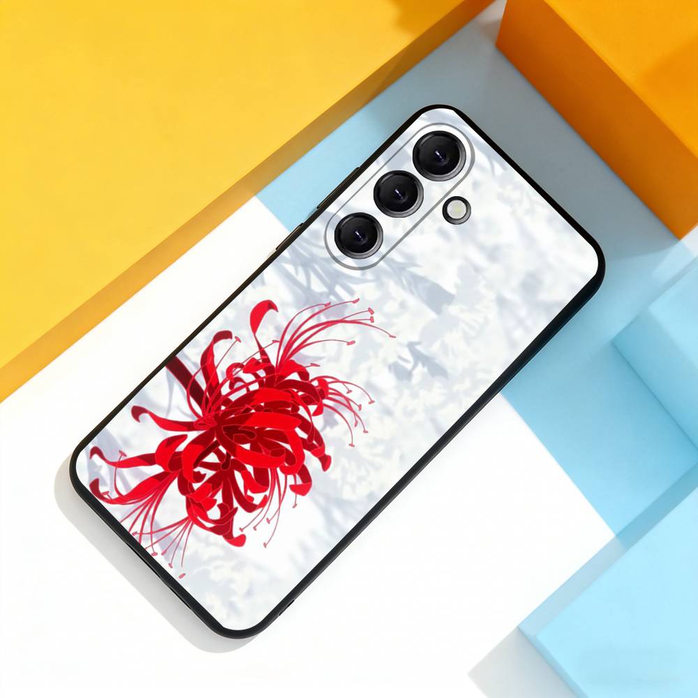 Чехол-паук Ghoul Red L-Lily Tokyo для Samsung Galaxy A 22,71,53,52,51,72,73,5G, Note, J7,8,9 Мягкий черный чехол