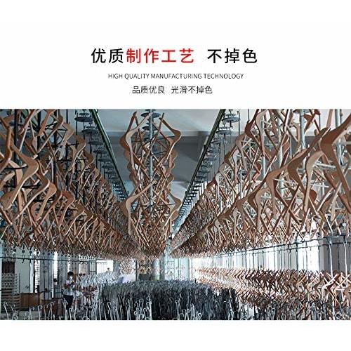 Support Japanese Small and Medium-Sized Businesses with Wooden Hangers with Clips, 360-Degree Rotation, Suit Hangers with Strong Clips, Set of 10, Ant