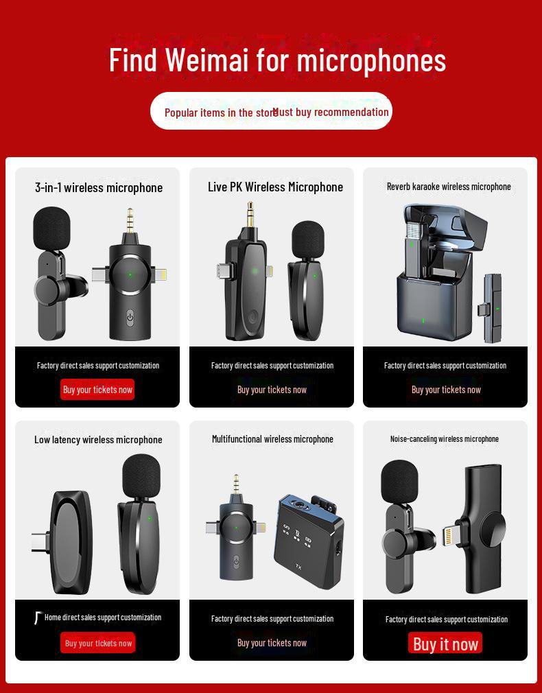 Беспроводной петличный микрофон для мобильных устройств: Шумоподавление, низкая задержка, идеально подходит для прямых трансляций на открытом воздухе