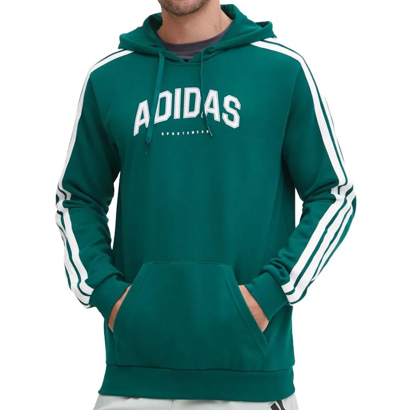 Adidas Sweatshirts Men's Green Hooded Moderate JV6506