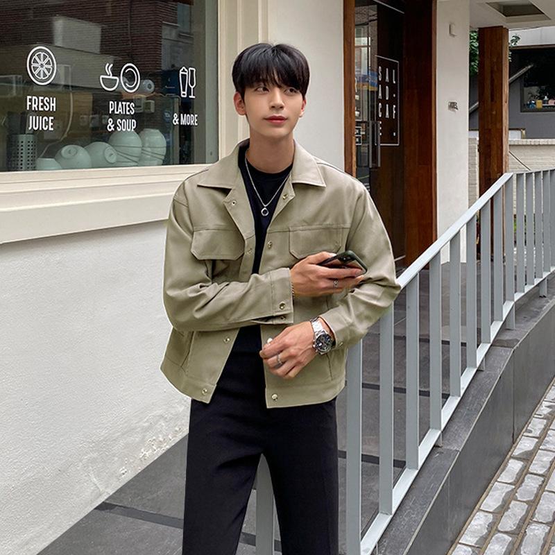 Куртки, пальто, мужская осенняя корейская модная одежда, повседневная осенняя одежда, весенние и осенние лацканы, легкие и зрелые топы