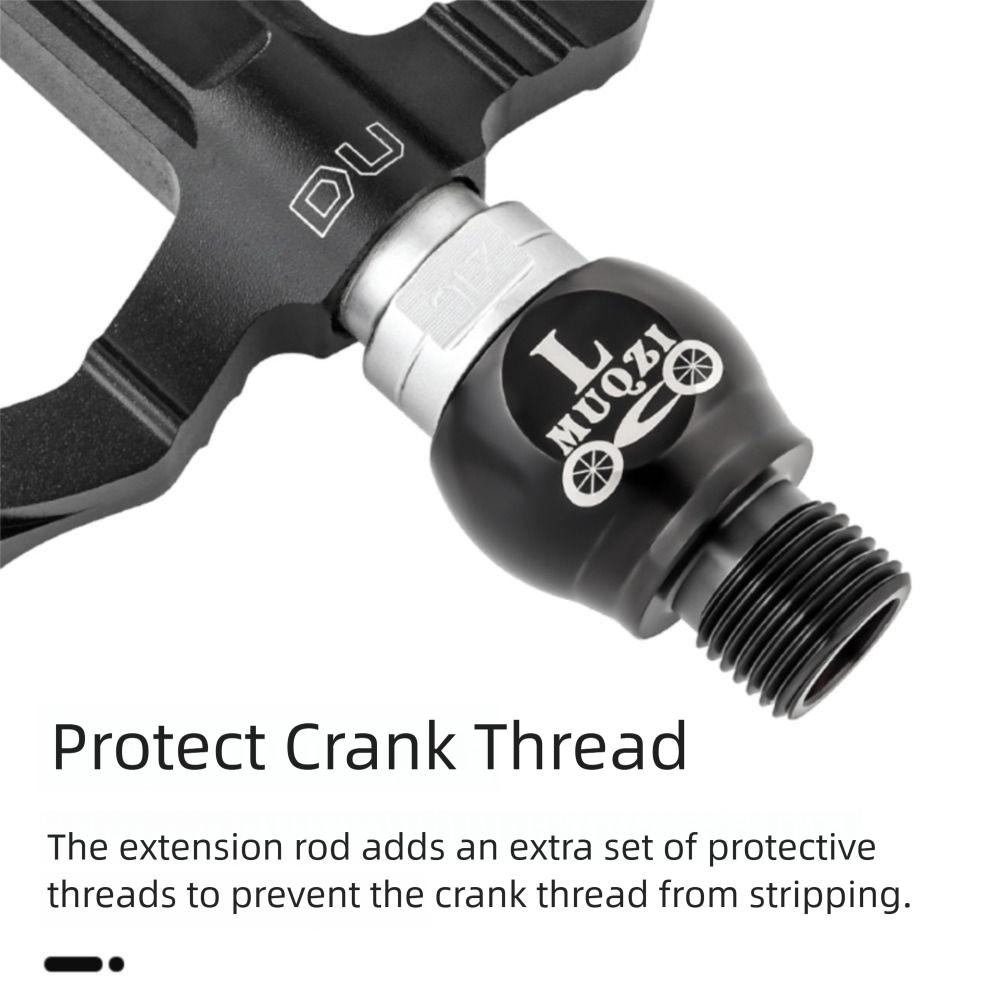 1 Pair Thicken Bike Pedal Axle Extenders 20MM Bike Pedals Adapters Bolt Folding Bicycle