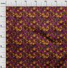 oneOone Cotton Flex Brown Fabric Abstracts Dress Material Fabric Print Fabric By The Yard 40 Inch