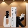 Керамическая Абстрактная Фигурка Статуэтка Закладка для Книг Читатель Фигурка Нордический Современный Простой Домашний Декор Книжная Полка Стол Закладки для Книг Украшения