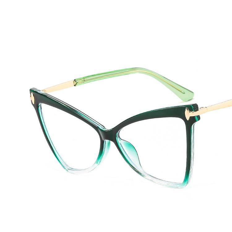 Женская оправа для очков «Бабочка», треугольная, модная, с индивидуальностью, в стиле ретро, классическая, из TR90, большая оправа, простые очки EMA