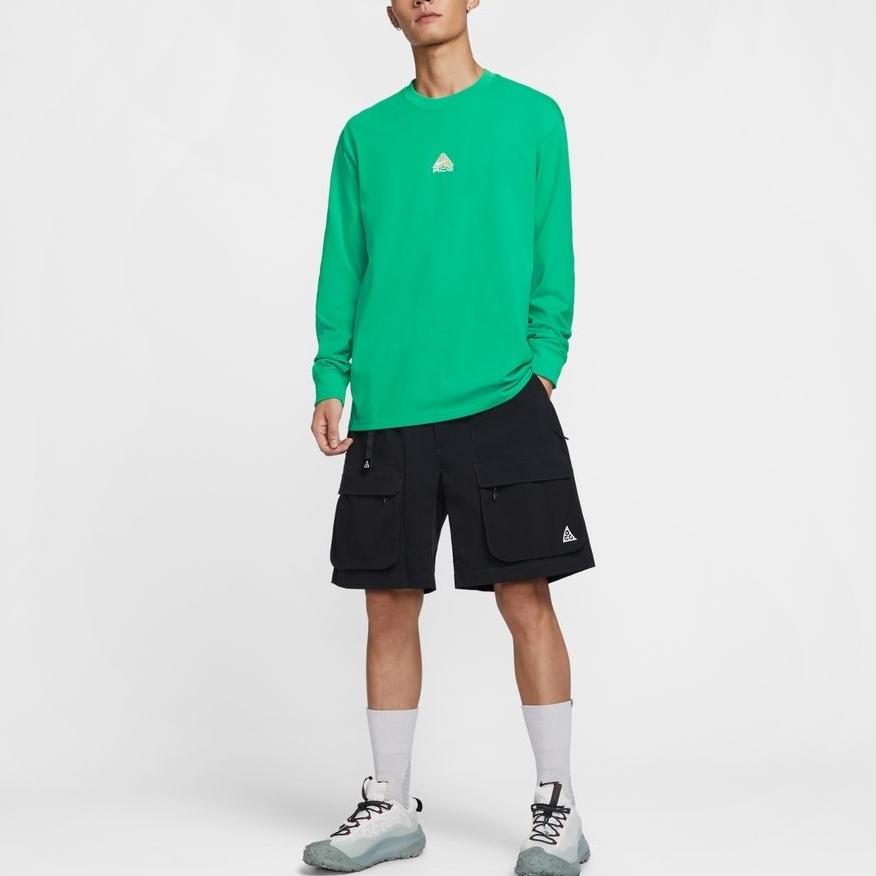 Nike Удобная трикотажная футболка с длинным рукавом и круглым вырезом для мужчин DR7754-324