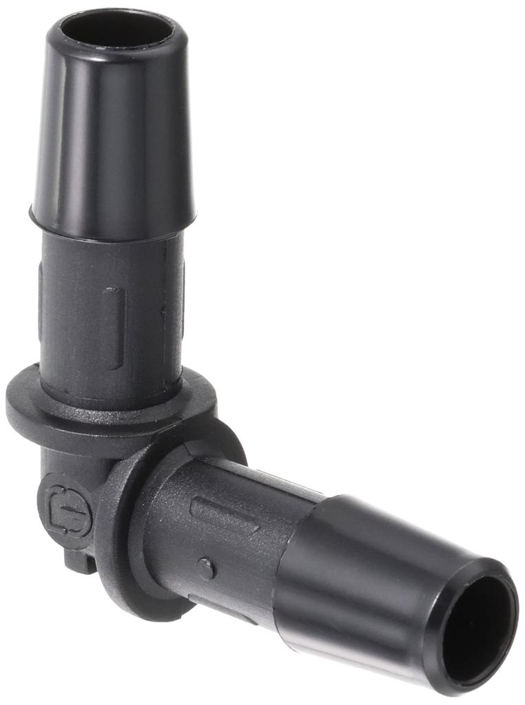 Kijima 105-16005 Motorcycle Motorcycle Parts L-Type Hose Connector 0.3 - 0.3 Inches (8 -