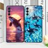 Orca Ocean Pattern Soft Phone Case for Samsung A17 A37 A57 A16 A26 A36 A56 A15 A25 A35 A55 A14 A24 A34 A54 A13 A23 A33 A53 A52 A