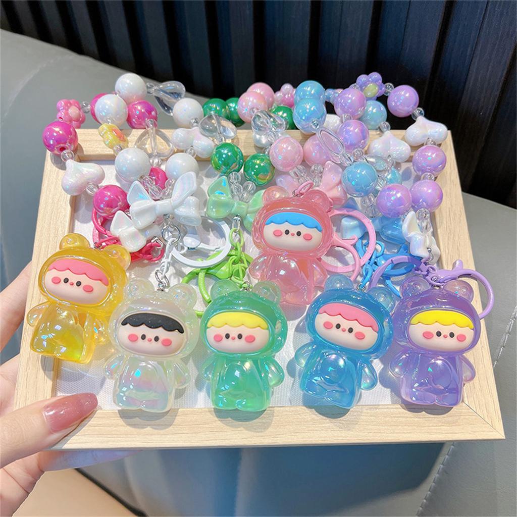 Металлический брелок Милая лягушка меняющая цвет Акриловый брелок Рождественский подарок для мужчин женщин мальчика девочки