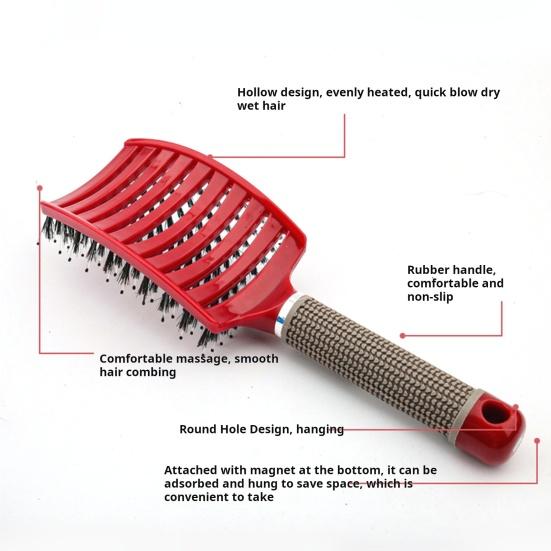 2 шт. вентилируемая щетка для волос портативная антистатическая тонкая густая вьющаяся длинная влажная сухая щетка для волос для женщин и девочек массаж кожи головы укладка волос распутывание расческа