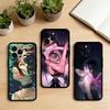 AAA Аниме Крутая Резе Чехол для Телефона для iPhone 17,16,15,14,13,12,11 Plus,Pro Max,XS,Мягкий Силиконовый Черный Чехол