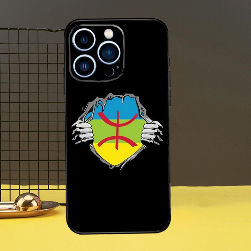 Amazigh Berber Flag Funda For iPhone 12 13 Mini 11 14 16 15 Pro Max XS X XR 7 8 14 16 15 Plus Phone Case