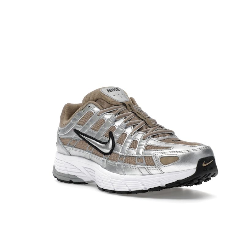 Nike P-6000 Khaki Metallic Silver Unisex Sneakers Metallic-Platinum Pure-Platinum HQ3030-200