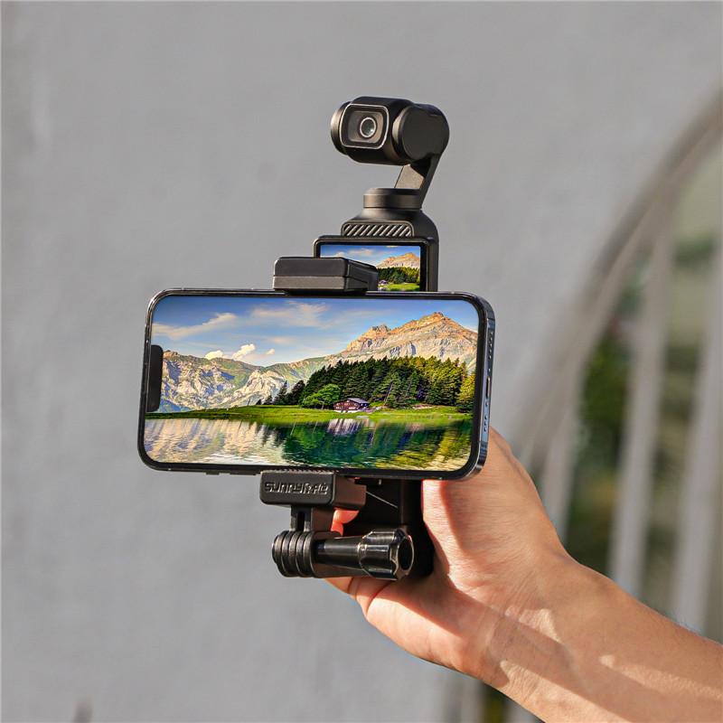 Рамка Держатель для смартфона для OSMO Pocket 3 Крепление «холодный башмак» Складной Адаптер с винтом 1/4 Для камеры DJI OSMO Pocket 3 Аксессуары