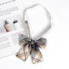 JK Bow Tie for Women, Japanese Uniform Shirt, College Style Student Plaid Tie, Men's Free Ribbon Accessories