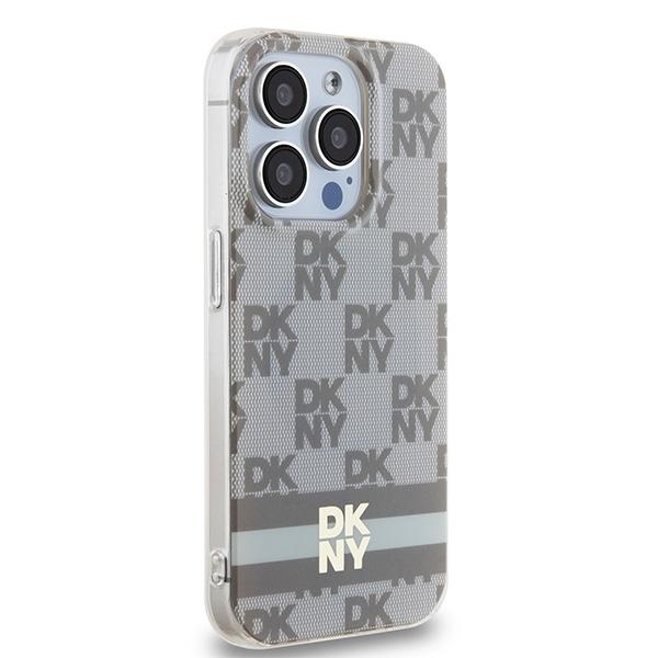 Dkny Dkhmp14Xhcptse Iphone 14 Pro Max6.7 Beżowy/Beige Hardcase Iml Checkered Mono Pattern & Printed Stripes Magsafe