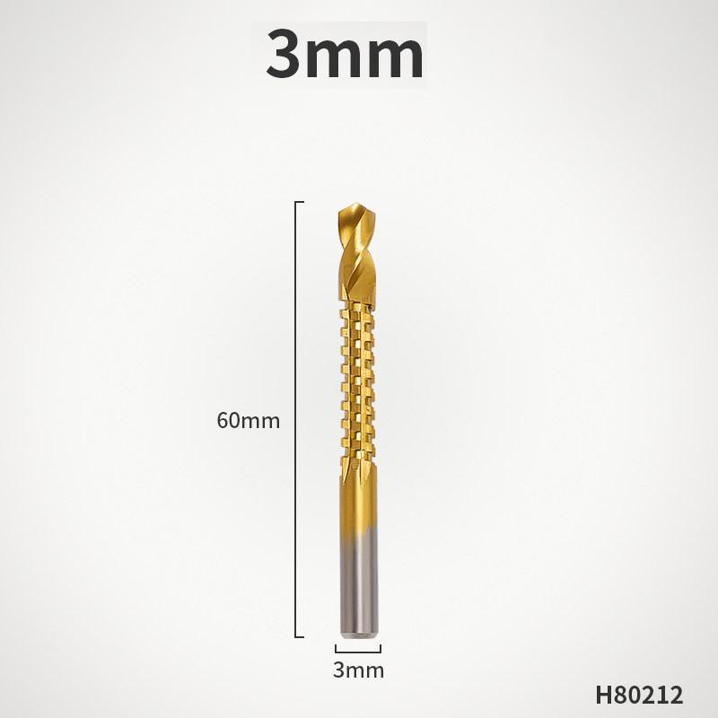 Serrated Rotary Slotting Drill Bit Set Multifunctional Wood Metal Plastic Cutting Grooving Spiral Saw Woodworking Tools
