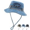 2023 Summer Men Bucket Hat UV Protection Wide Brim Caps Hiking Climbing Hat Breathable Fisherman Hat Beach Cap