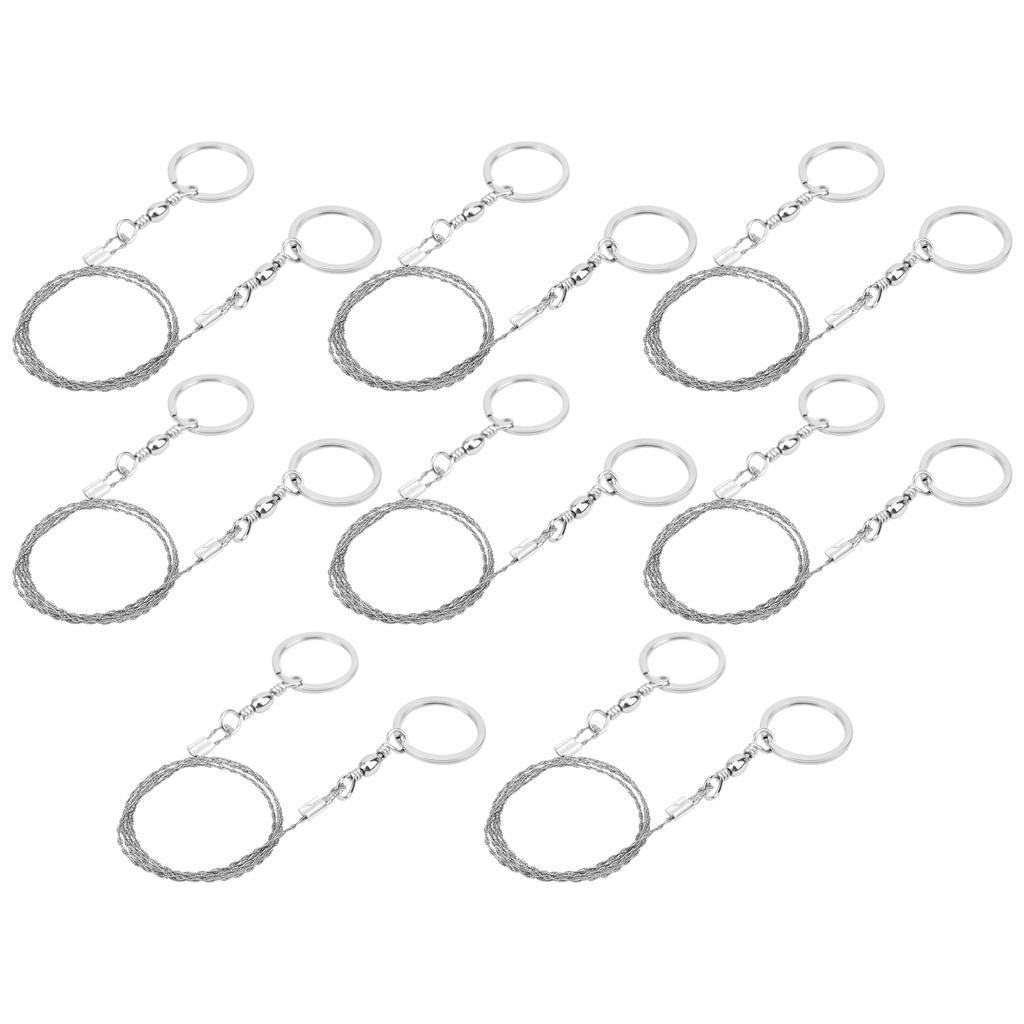 8 шт. Проволочная пила для выживания, походная, наружная, из нержавеющей стали, тросовая цепная пила