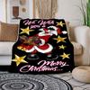 Sylvester Christmas Phone WallpaperBlanket Flannel Throw Blanket for Sofa, Bed, Travel, Camping, Office