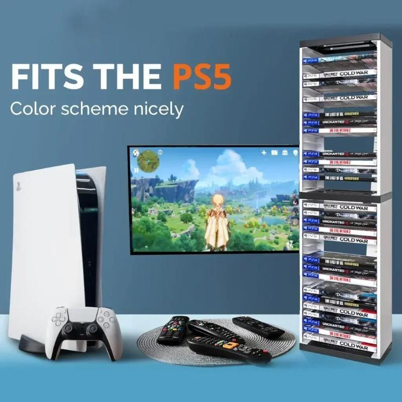 Console Disc Double-layer 36 CD Storage Box Holder For PS5/PS4/Nintendo Switch Disc Shelf For Xbox Series X Holder Accessories
