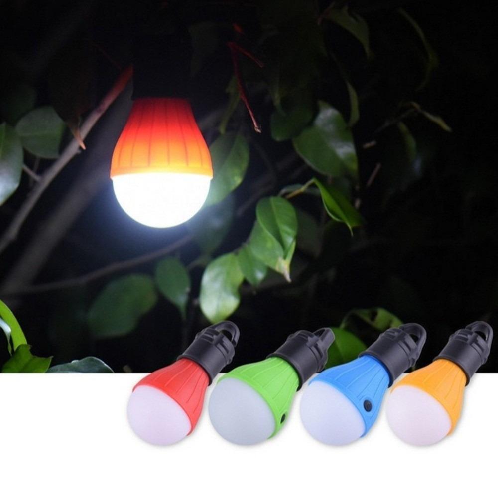 ABS Outdoor Camping Lantern Waterproof Mini Camping Light Hanging Tent Lamp Light Bulb Hiking