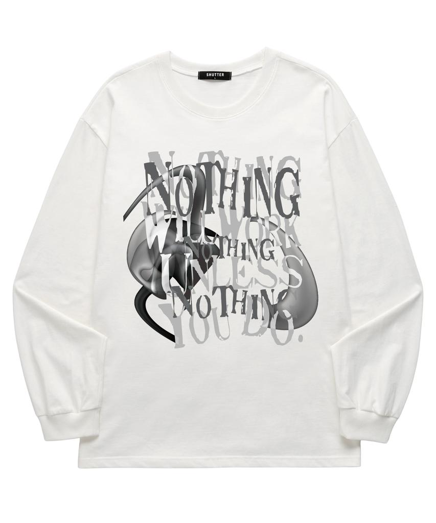 SHIRTER Ничего не получится Длинный рукав (Sls014) белый