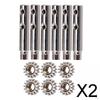2x6Pcs Guitar Tuning Pegs Tuners Machine Heads Gear and Pins Parts Style8