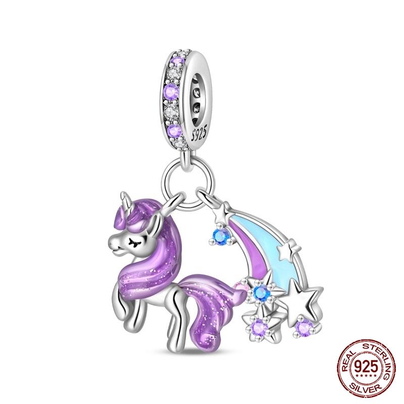 New Copper Cactus Flower Bird Bear Pony Bag Charms Beads Fit Charms Brand Original Bracelet Diy Fine Jewelry Gift