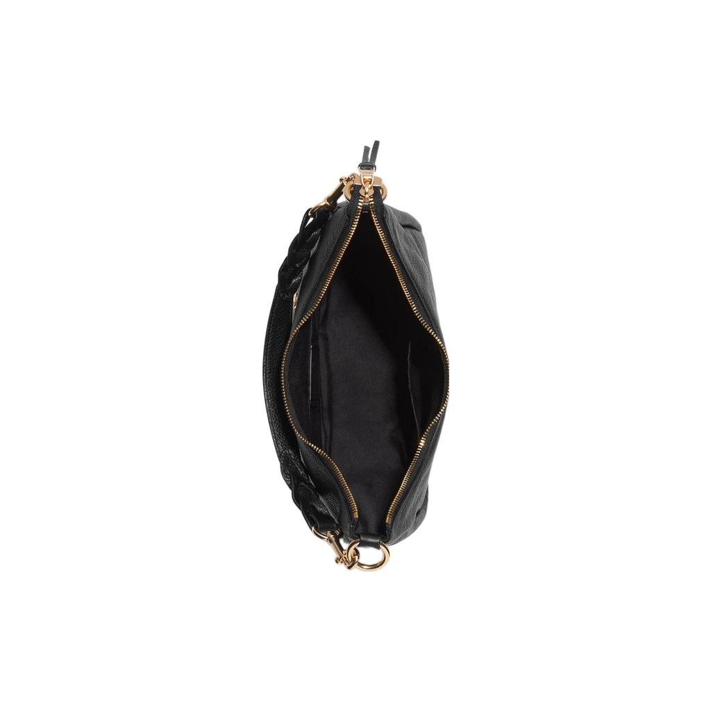 New COACH Pebbled Leather Shoulder Bag Handbag Shoulder Bag Women's Black C9190-IMBLK