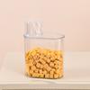Sealed Food Storage Container Transparent Airtight Grain Canister Food Storage Bin with Pour Spout for Rice Beans Flour Snacks Kitchen