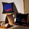 Горячая T-TV Девушка-MT Кому Действительно Не Все Равно Наволочка с Принтом Наволочка Гостиная Диван Подушка Чехол Декор Комнаты Спальни