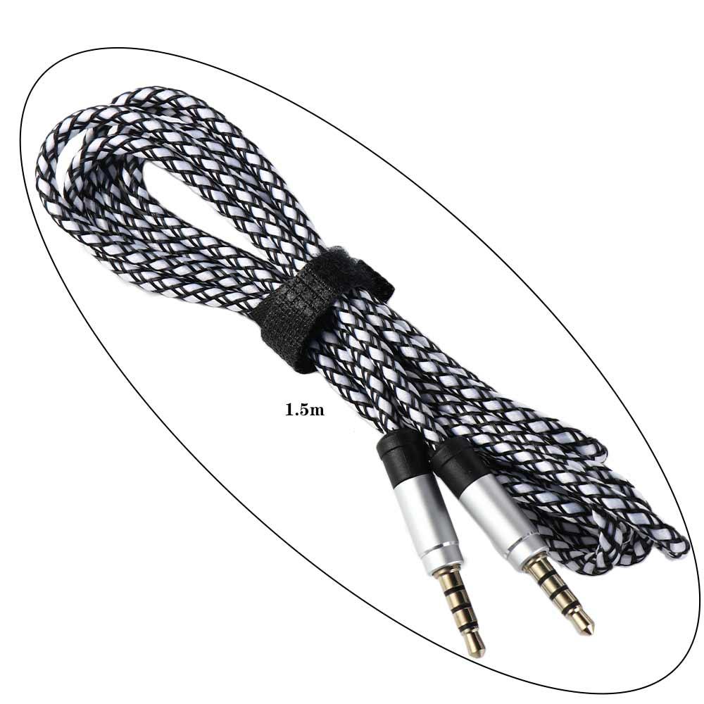 Mounted Auxiliary Line Headphone Extension Cord Car AUX Cable Audio Adapter Cord 3.5mm Audio Cable