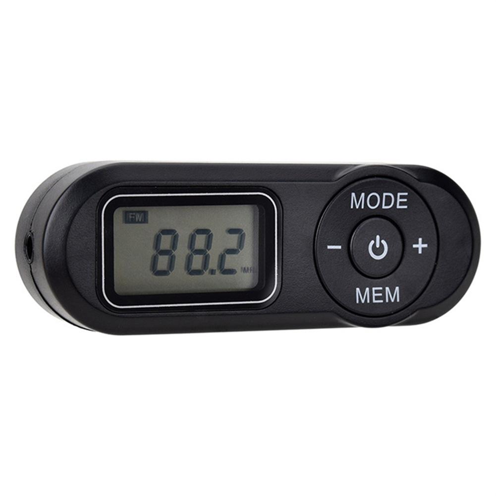 Pocket FM Radio FM 64-108Mhz Portable Sports Radio Receiver With Lcd Display 3.5mm Earphones Neck Lanyard