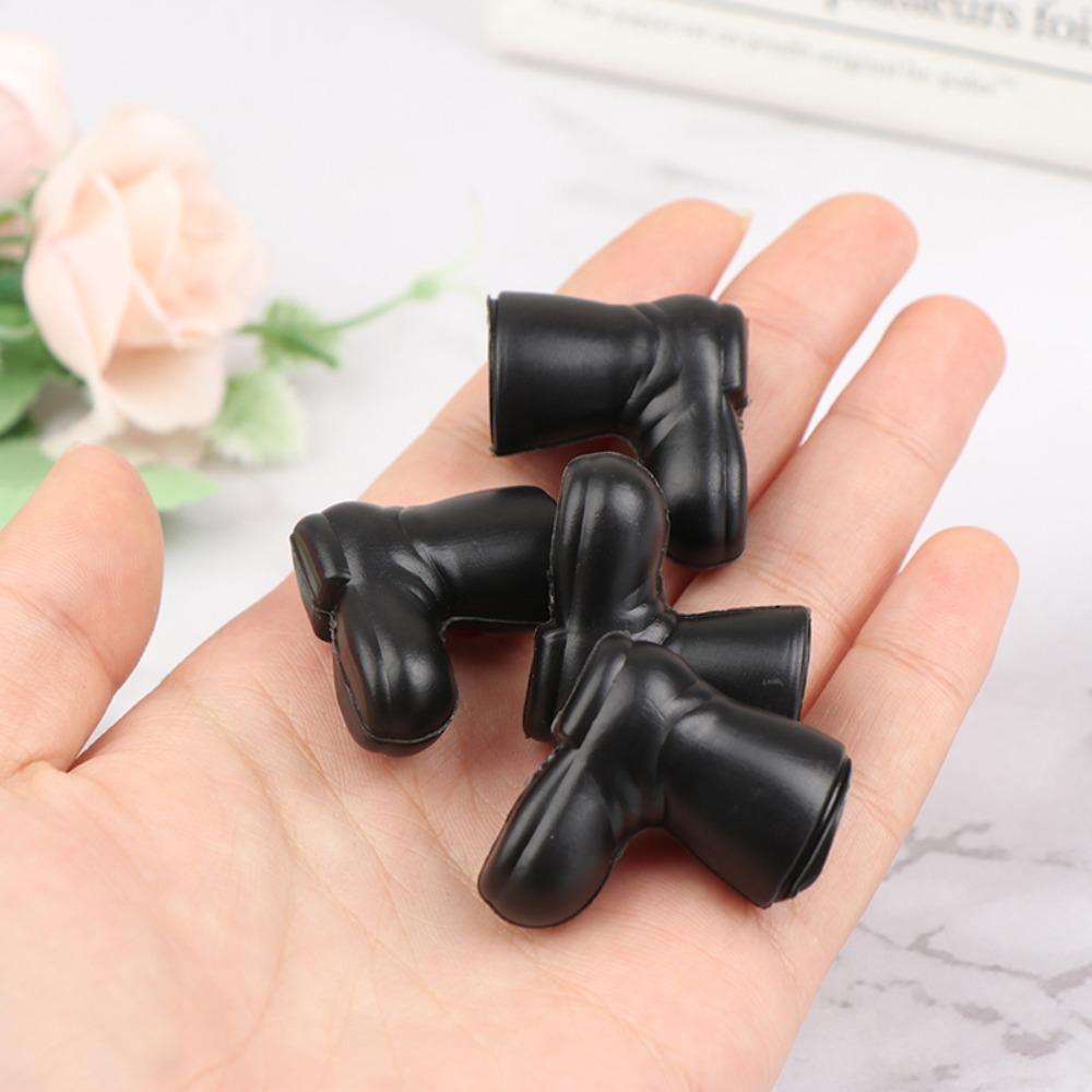 1:12 Doll House Mini Santa Shoes Christmas Boots Doll House Miniature Rain Shoes Ornaments Props