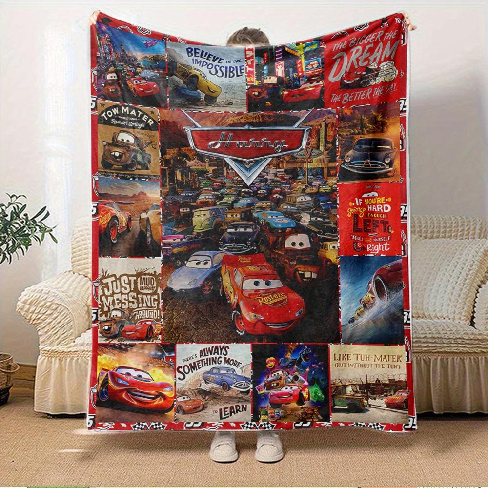 1pc Flannel Car Theme Printed Bed Blanket, Suitable for Sofa Blanket, Unique Gift Choice, Home Decoration Essential